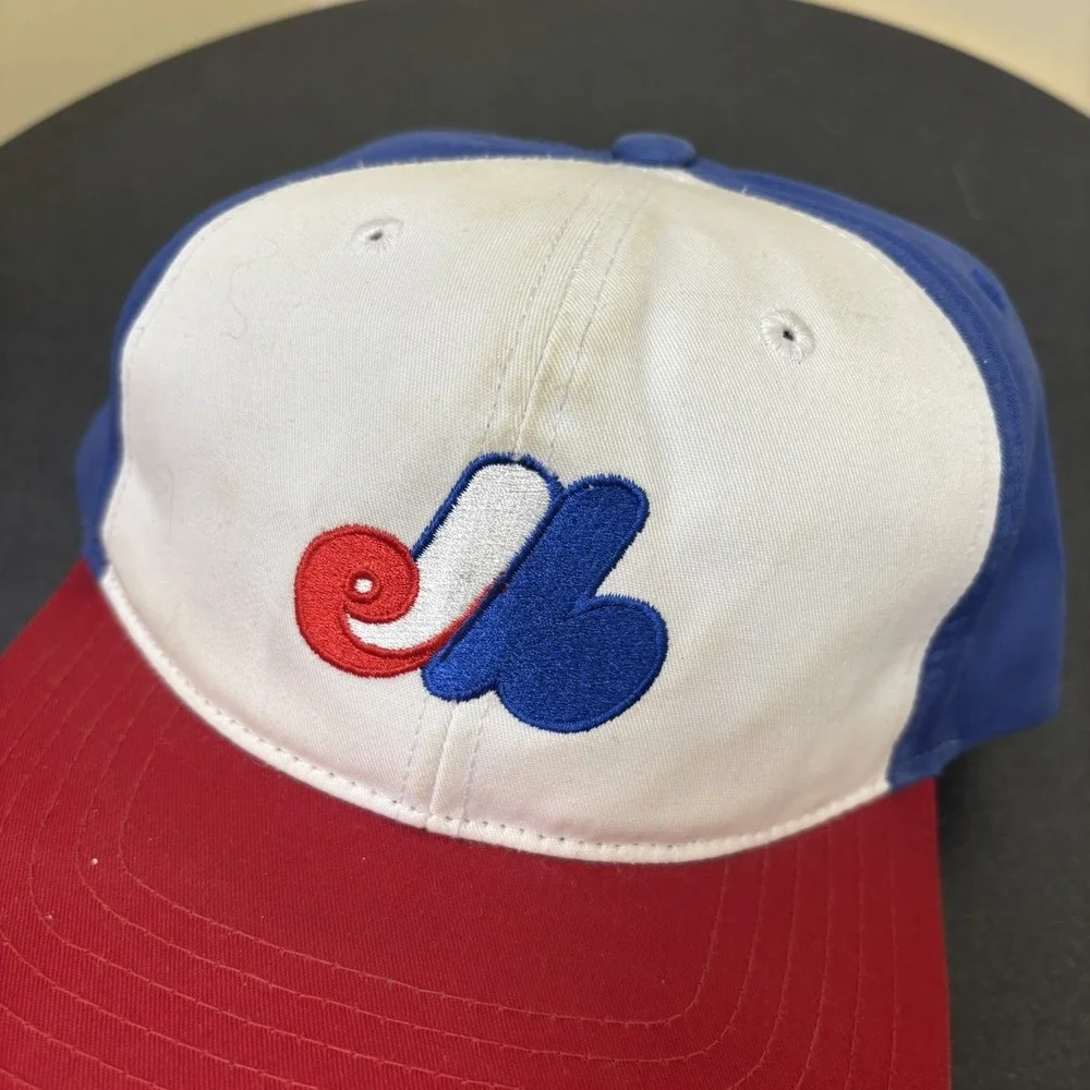MONTREAL EXPOS MLB BASEBALL  AMERICAN NEEDLE SNAPBACK HAT ADJUSTABLE MULTICOLOR‎
